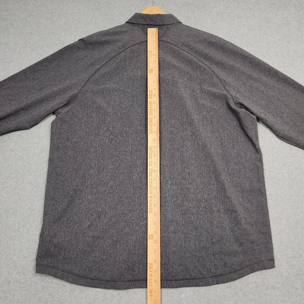 Adidas Shirt Mens XXL Gray Carbon Adicross Autres Performance Vented Stretch